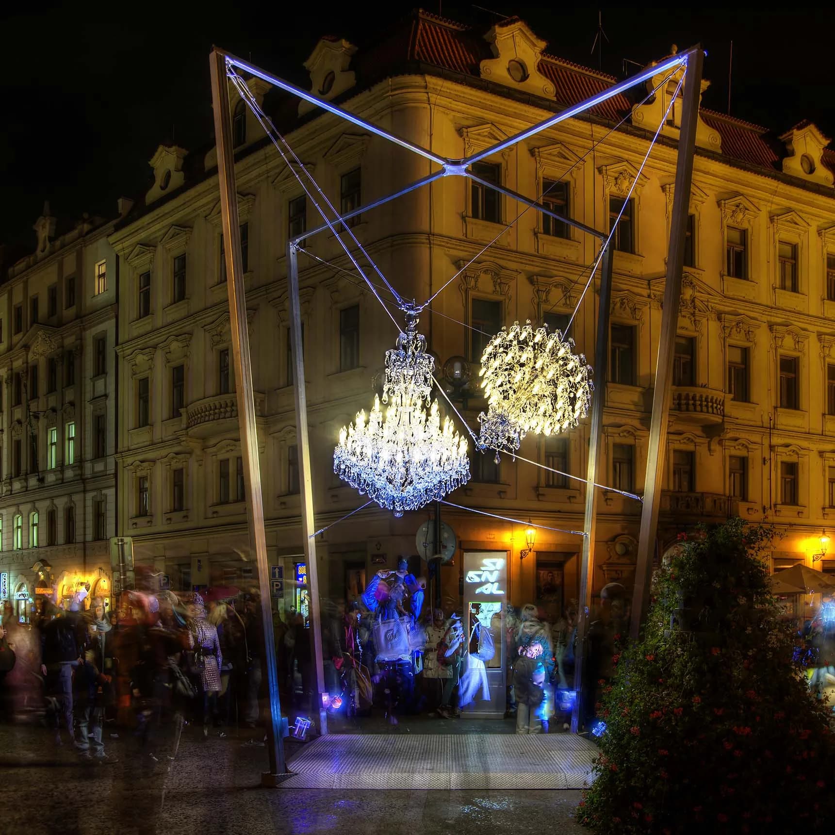 Classic/non classic dialogue — lighting design by Jaroslav Bejvl