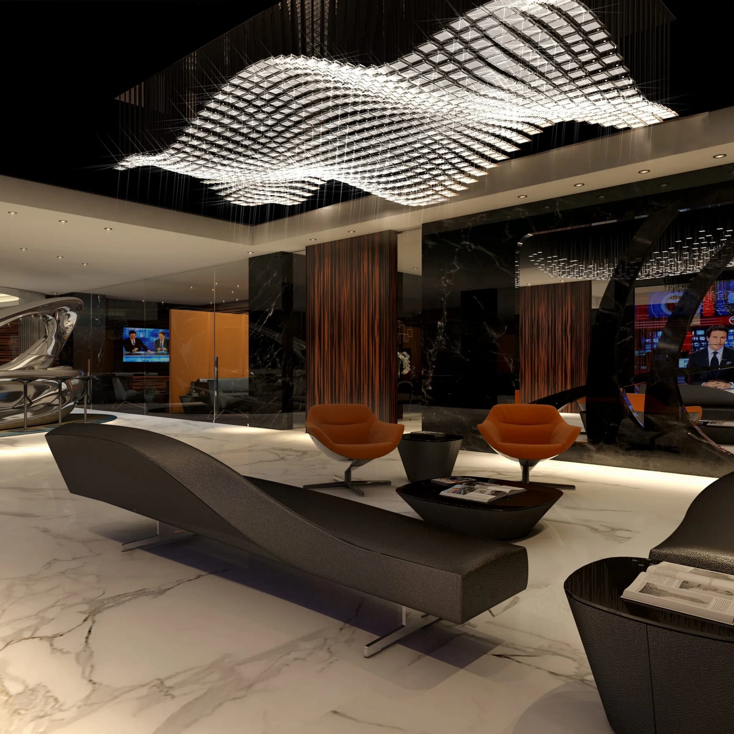 Dheeraj office Mumbai — lighting design by Jaroslav Bejvl