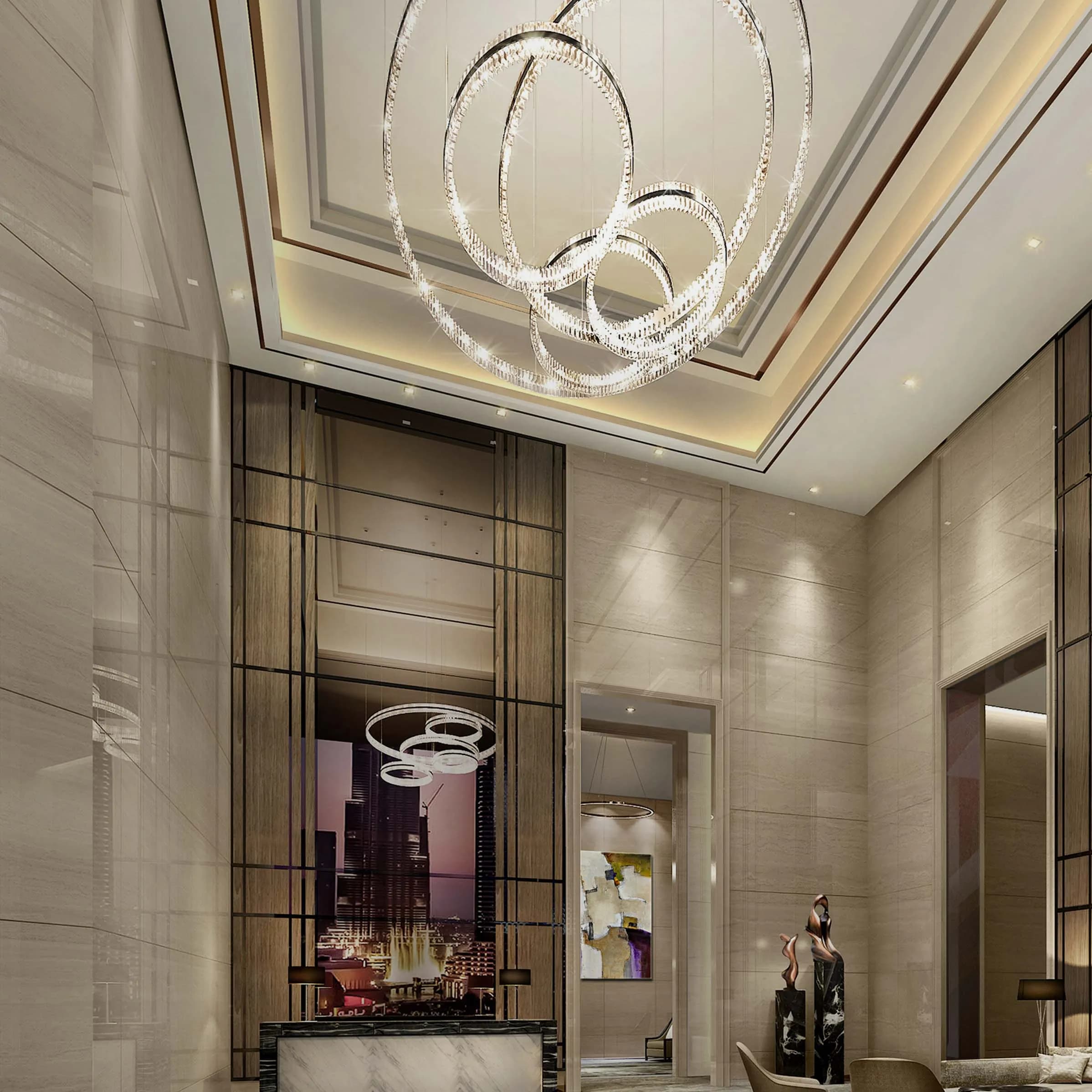 Fountain Hile – Crystal glass river — lighting design by Jaroslav Bejvl