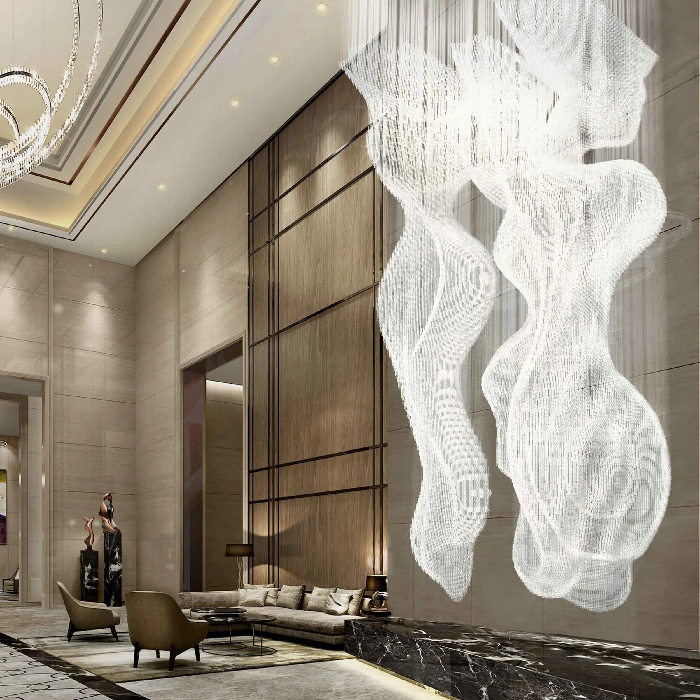 Fountain Hile – Crystal glass river — lighting design by Jaroslav Bejvl (2)