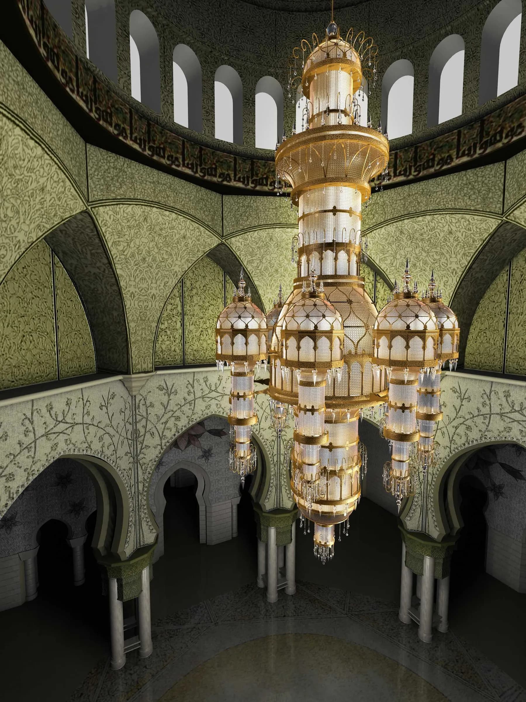 Grand Mosque Abu Dhabi — lighting design by Jaroslav Bejvl