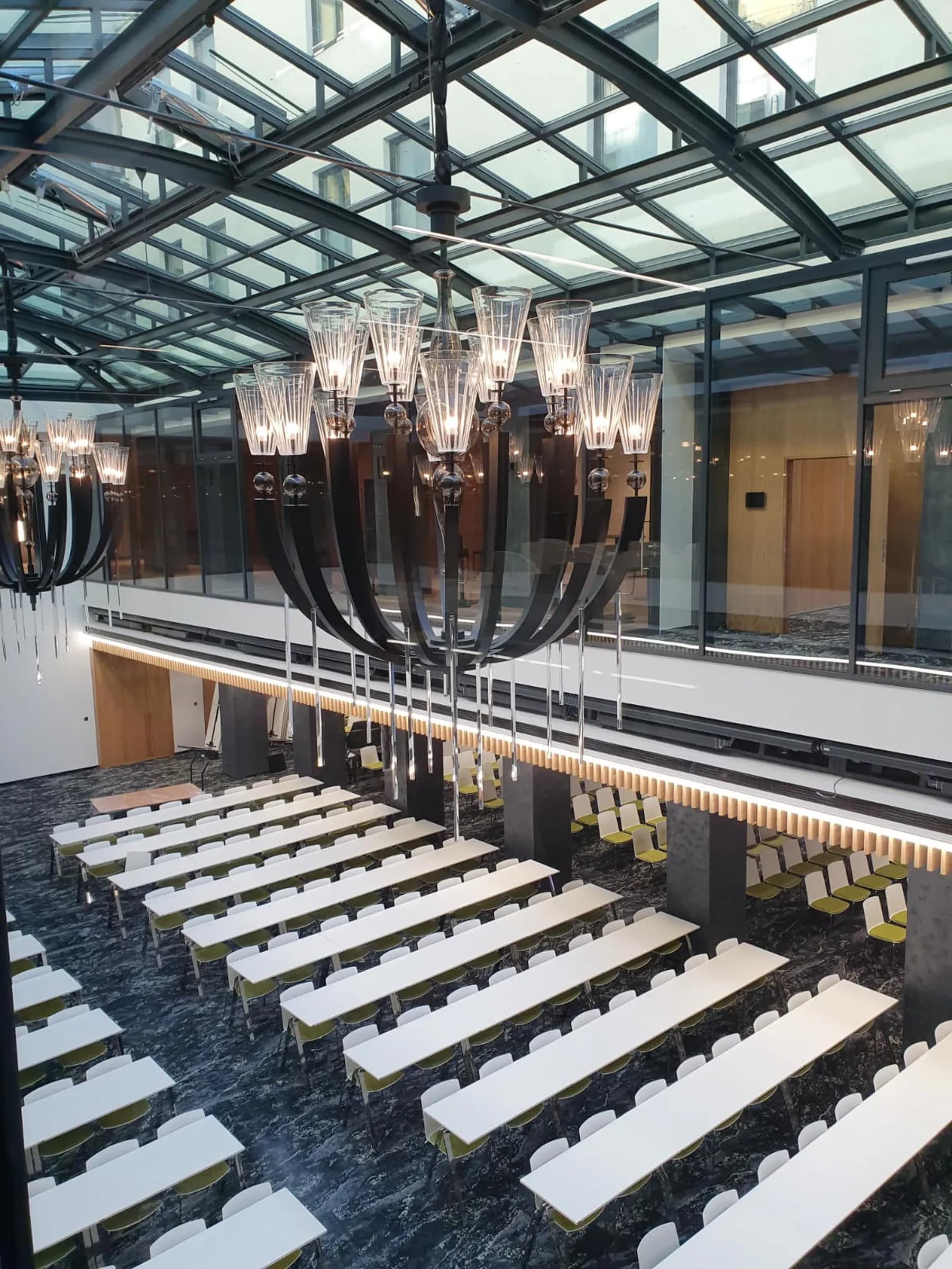 Hotel Passage Brno — lighting design by Jaroslav Bejvl